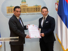 7 December 2021 Stefan Krkobabic awarded the Medal of Merit of the Royal House of Georgia